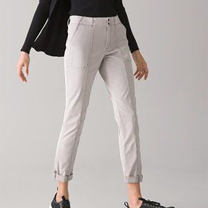 WHBM Pret-A-Pedi pants light gray